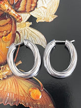 Load image into Gallery viewer, White Gold Hoops
