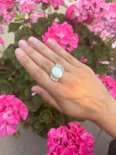 Load image into Gallery viewer, Antique Opal &amp; Diamond Ring in 18ct Gold
