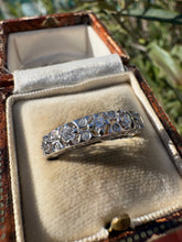 Load image into Gallery viewer, Diamond and Platinum Band Ring
