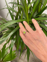 Load image into Gallery viewer, Peridot and Diamond Ring set in Platinum
