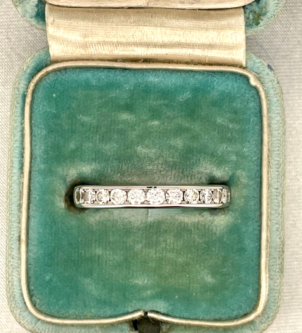 Half Eternity Diamond Ring in 14ct White Gold