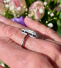 Load image into Gallery viewer, Vintage Art Deco Old Cut Diamond Plaque Ring in Platinum
