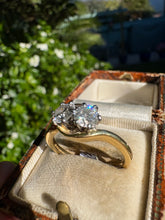 Load image into Gallery viewer, Vintage Two-Stone Diamond Ring in 18ct Gold
