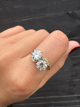 Load image into Gallery viewer, Antique Two-Stone Diamond Ring | 2.01ct Total Diamond Weight | 18ct Yellow Gold
