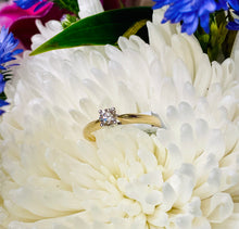 Load image into Gallery viewer, Solitaire Diamond Ring in 9ct Yellow Gold
