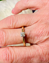 Load image into Gallery viewer, Solitaire Diamond Ring in 9ct Yellow Gold
