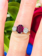 Load image into Gallery viewer, Preloved Ruby and Diamond Ring Set in 18ct Yellow Gold
