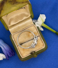 Load image into Gallery viewer, Art Deco Style Sapphire and Diamond Ring in Platinum
