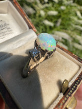 Load image into Gallery viewer, Opal &amp; Diamond Ring in White Gold
