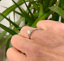 Load image into Gallery viewer, Solitaire Diamond Ring in 18ct White Gold
