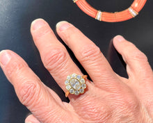 Load image into Gallery viewer, Diamond Cluster Ring in 18ct Yellow Gold
