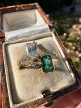 Load image into Gallery viewer, 18ct Gold Diamond &amp; Emerald Statement Ring
