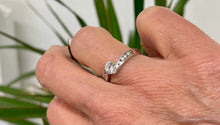 Load image into Gallery viewer, Solitaire Diamond Ring with Diamond Shoulders in 18ct White Gold
