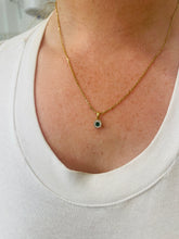 Load image into Gallery viewer, Emerald &amp; Diamond Pendant in Rich 18ct Gold
