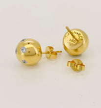 Load image into Gallery viewer, Tiffany &amp; Co 18ct Gold &amp; Diamond Etoile Ball Earrings
