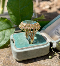Load image into Gallery viewer, Mesmerising Aqua &amp; Diamond Ring in 18ct Gold
