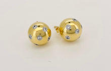 Load image into Gallery viewer, Tiffany &amp; Co 18ct Gold &amp; Diamond Etoile Ball Earrings
