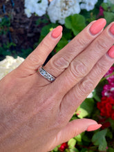 Load image into Gallery viewer, Platinum &amp; Diamond Half Eternity Ring

