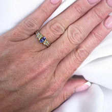 Load image into Gallery viewer, Stunning Tanzanite &amp; Diamond Ring in 18ct Gold
