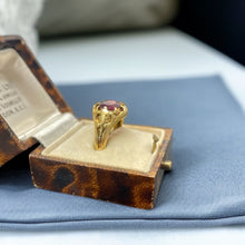 Load image into Gallery viewer, Antique Garnet Ring in 18ct Yellow Gold
