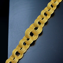 Load image into Gallery viewer, Gold Textured Link Necklace 18ct Yellow Gold
