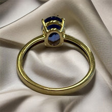 Load image into Gallery viewer, Tanzanite Solitaire in 18ct Yellow Gold

