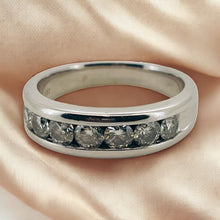 Load image into Gallery viewer, Platinum &amp; Diamond Half Eternity Ring
