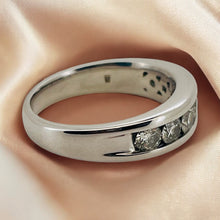 Load image into Gallery viewer, Platinum &amp; Diamond Half Eternity Ring
