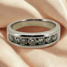 Load image into Gallery viewer, Platinum &amp; Diamond Half Eternity Ring
