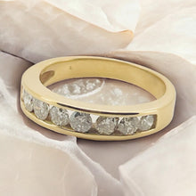 Load image into Gallery viewer, 18ct Yellow Gold Channel Set Half Eternity Ring
