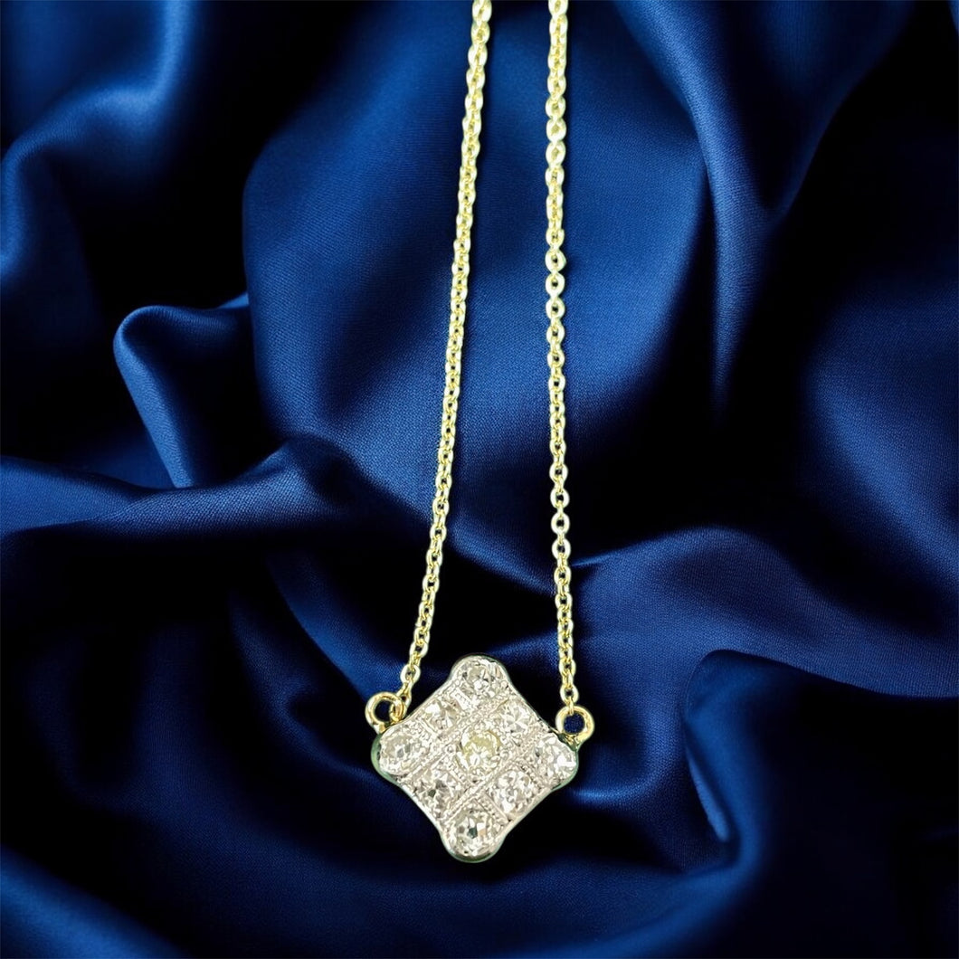 Elegant Fixed Diamond Pendant