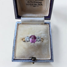 Load image into Gallery viewer, Vibrant Pink Sapphire and Diamond Ring
