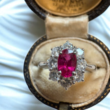 Load image into Gallery viewer, Ruby and Diamond Cluster Ring
