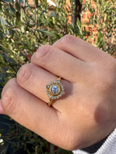 Load image into Gallery viewer, Antique 18ct Gold Diamond Cluster Ring
