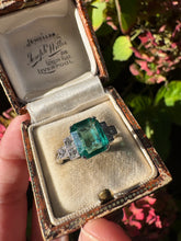 Load image into Gallery viewer, 2.08ct Emerald &amp; Diamond Ring in Platinum
