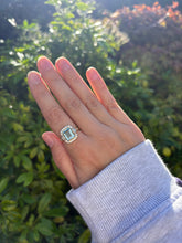 Load image into Gallery viewer, Aquamarine &amp; Diamond Ring in 18ct Yellow Gold

