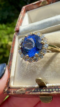 Load and play video in Gallery viewer, Tanzanite and Diamond Cluster Ring
