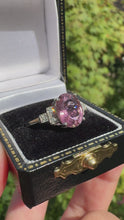 Load and play video in Gallery viewer, Pink Tourmaline &amp; Diamond Ring in Platinum
