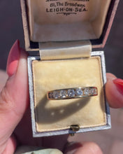 Load and play video in Gallery viewer, 18ct Yellow Gold Channel Set Half Eternity Ring
