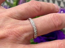 Load and play video in Gallery viewer, Half Eternity Diamond Ring in 14ct White Gold
