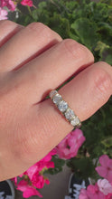Load and play video in Gallery viewer, Vintage 5-Stone Diamond Ring – 18ct Yellow Gold
