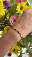 Load and play video in Gallery viewer, 18ct Gold Sapphire &amp; Diamond Link Bracelet
