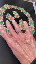 Load and play video in Gallery viewer, Diamond Wishbone Ring in 18ct Yellow Gold and Platinum
