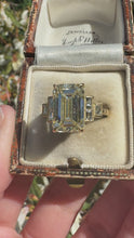 Load and play video in Gallery viewer, Exquisite Emerald Cut Diamond Ring

