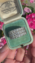 Load and play video in Gallery viewer, Vintage Diamond Cluster Ring - 9ct White Gold
