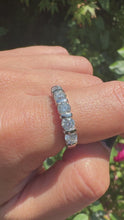 Load and play video in Gallery viewer, 1.25ct Round Brilliant Diamond Half Eternity Ring in 18ct White Gold
