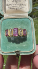 Load and play video in Gallery viewer, Pink Sapphire &amp; Diamond Ring in 18ct Gold
