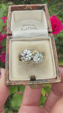 Load and play video in Gallery viewer, Antique Two-Stone Diamond Ring | 2.01ct Total Diamond Weight | 18ct Yellow Gold

