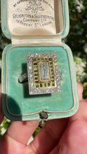 Load and play video in Gallery viewer, Geometric Diamond Ring set in 18ct Gold and Platinum
