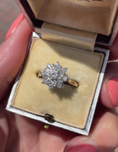 Load and play video in Gallery viewer, Diamond Flower Cluster Ring in 18ct Gold
